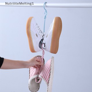 [NutriliteMelting1] ไม้แขวนเสื้อ อเนกประสงค์ กันลม สําหรับตากรองเท้า