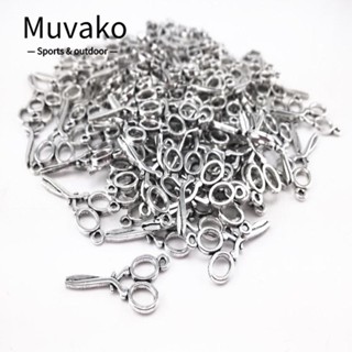 Muvako จี้กรรไกรโลหะ สีเงิน สไตล์วินเทจ 2 มม. 30*14 มม. 200 ชิ้น