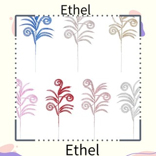 Ethel1 ใบไม้ปลอม สีทอง สําหรับประดับตกแต่งต้นคริสต์มาส งานแต่งงาน