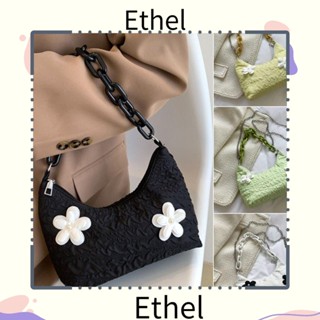 Ethel1 กระเป๋าสะพายไหล่ ผ้าไนล่อน สายโซ่ สําหรับผู้หญิง