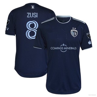 Ani 2023 MLS Graham Zusi Sporting Kansas City Jersey เสื้อยืด แขนสั้น พลัสไซซ์