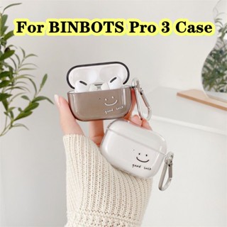 【ของแท้】เคสหูฟัง แบบนิ่ม แบบใส ลายการ์ตูน สําหรับ BINBOTS Pro 3 Pro 3