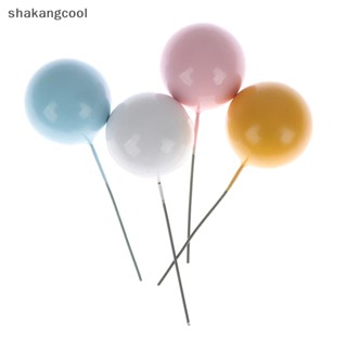 Shakangcool ป้ายธงท็อปเปอร์ รูปลูกบอล สําหรับตกแต่งเค้กวันเกิด คัพเค้ก 20 ชิ้น SGL