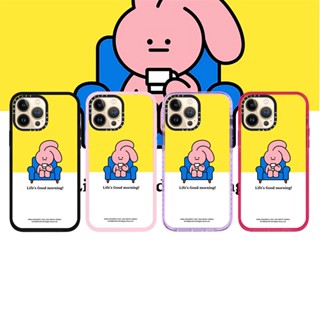 Casetify X PINK&amp;VEN Good Morning RosePink เคสโทรศัพท์มือถือแบบนิ่ม ใส กันกระแทก สําหรับ iPhone 14 13 12 11 Pro MAX IX XS MAX XR 6 6s 7 8 Plus
