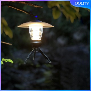 [dolity] โคมไฟ LED หรี่แสงได้ พร้อมขาตั้งสามขา สําหรับตั้งแคมป์ เต็นท์