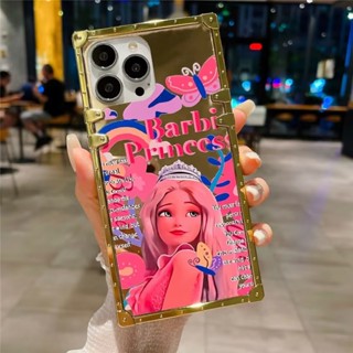 Barbie Mirror คดี Vivo V29 lite 5G V27 V27E V27Pro V25 V25Pro V23 V23E V20SE V20 V20Pro V15 V15Pro V11i V11 V9 การ์ตูน ปกป้องเปลือก Cute Cartoon Butterfly Soft TPU Case