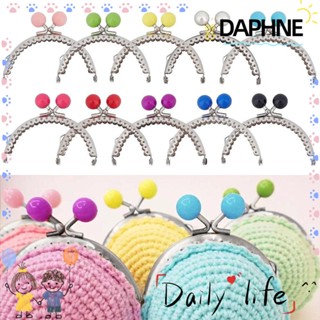 Daphne กรอบเข็มกลัดโลหะ ขนาดเล็ก สีแคนดี้ สําหรับกระเป๋าสตางค์ DIY