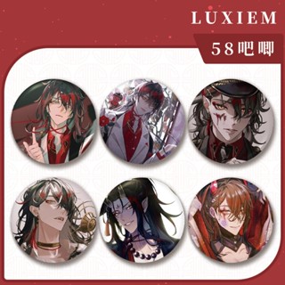 Vox Akuma เข็มกลัด ทรงกลม ลายอนิเมะ Nijisanji En Goods Ita น่ารัก ขนาด 58 มม. สําหรับตกแต่งโต๊ะ เก็บสะสม