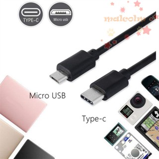 Malcolm สายชาร์จ USB Type C เป็น Micro USB แบบพกพา ชาร์จเร็ว