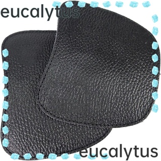 Eucalytus1 ปลอกหุ้มรองเท้าบูท หนัง PU ทนทาน สีดํา ไซซ์เดียว 1 คู่