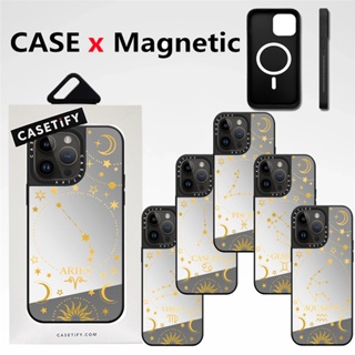 Casetify เคสโทรศัพท์มือถือแบบแข็ง แม่เหล็ก กันกระแทก พร้อมกล่องใส่ สําหรับ iPhone 12 13 14 Pro Max