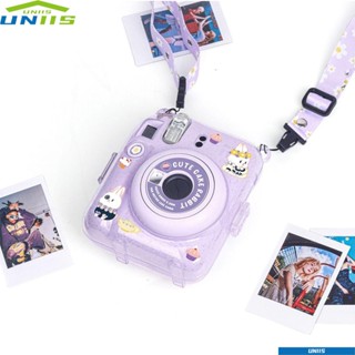 Uniis กระเป๋าเคสใส ป้องกันกล้อง สําหรับ Fujifilm Instax Mini 12