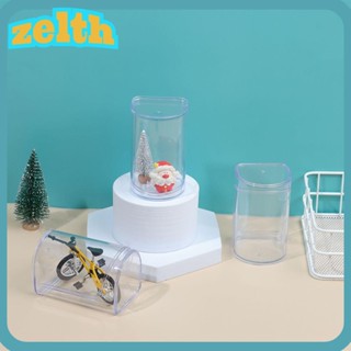 Zelth กล่องเก็บตุ๊กตาฟิกเกอร์ กันฝุ่น สีโปร่งใส สําหรับบ้าน