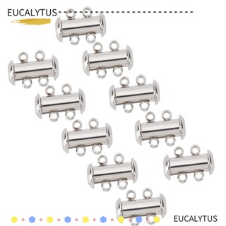 Eutus ตะขอล็อคโซ่ สเตนเลส หลายชั้น 15x10 มม. สําหรับสร้อยคอ สร้อยข้อมือ