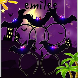 Emilee ที่คาดผม ที่คาดผมฮาโลวีน พร็อพปาร์ตี้ เรืองแสง สีดํา สําหรับเด็ก