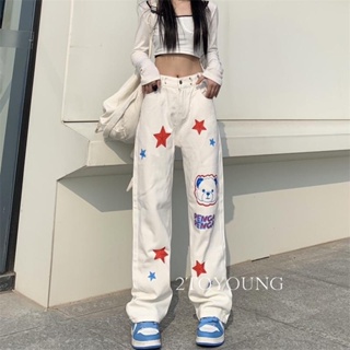 2TOYOUNG Moon กางเกงขายาว คาร์โก้ กางเกง เชือกอเมริกันคลาสิค Cargo pants 2023 NEW สวยงาม Beautiful ทันสมัย Comfortable A20M005 36Z230909