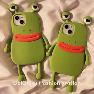 เคสโทรศัพท์ซิลิโคน กันกระแทก ลายกบสามมิติ รวมทุกอย่าง สําหรับ iPhone