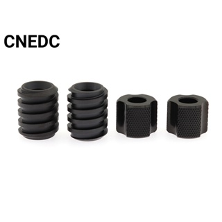 Cnedc ลูกปัดไทเทเนียมอัลลอย สีดํา มีซิป อุปกรณ์เสริม สําหรับ Paracord EDC DIY