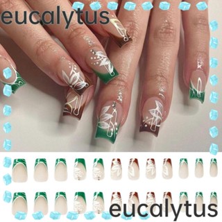 Eucalytus1 เล็บปลอม แบบกด DIY 24 ชิ้น