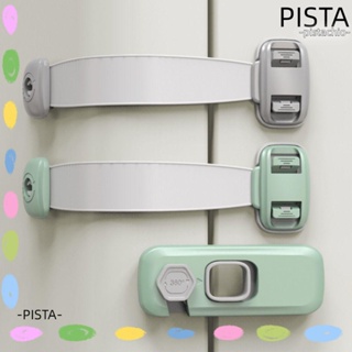 PISTA อุปกรณ์ล็อคประตูตู้เย็น พลาสติก แบบพกพา เพื่อความปลอดภัยของเด็ก