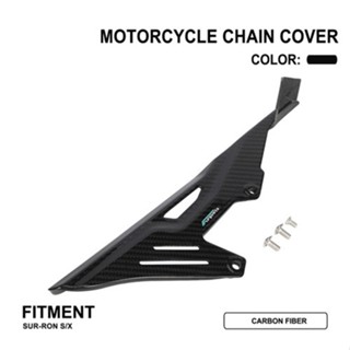 JFG RACING Chain Guard Cover Carbon Fiber For Light bee S X motocross motorcycle light