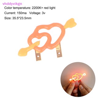 Vhdd หลอดไฟไดโอด LED COB 3V ยืดหยุ่น อุปกรณ์เสริม สําหรับตกแต่งปาร์ตี้ วันหยุด DIY