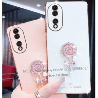 พร้อมส่ง เคสป้องกันโทรศัพท์มือถือ TPU แบบนิ่ม ลายอมยิ้ม กันน้ํา สําหรับ Honor 90 70 90 Lite 5G 2023 90 Lite