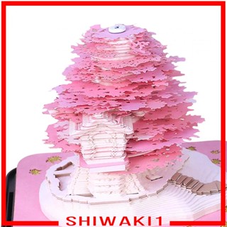 [Shiwaki1] แผ่นกระดาษโน้ตแกะสลัก ปฏิทินตั้งโต๊ะ สําหรับตกแต่งบ้าน ออฟฟิศ ห้องอ่านหนังสือ