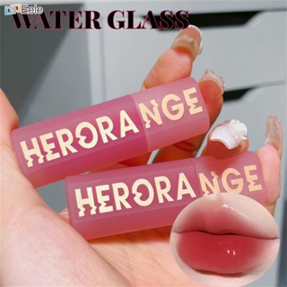 HERORANGE Gloss Mirror Lip Glaze Moisturizing Graffiti Non-stick Cup ลิปกลอสแก้วติดทนนาน ↑Eele