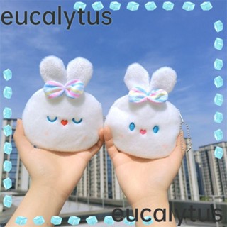 Eucalytus1 กระเป๋าใส่เหรียญ แบบนิ่ม ลายการ์ตูนกระต่ายน่ารัก