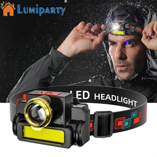 Lumiparty ไฟฉาย Led แบบพกพา ชาร์จ Usb สําหรับตกปลา เดินป่า วิ่งกลางแจ้ง