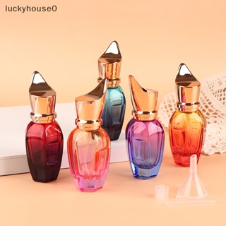 Luckyhouse0^^ ขวดแก้วเปล่า เติมได้ ขนาด 30 มล. แบบพกพา หลากสี สําหรับใส่เครื่องสําอาง 1 ชิ้น