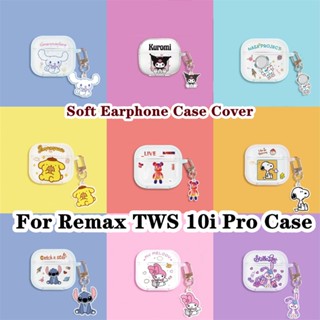 【Case Home】เคสใส แบบนิ่ม ลายการ์ตูน สําหรับ Remax TWS 10i Pro Remax TWS 10i Pro