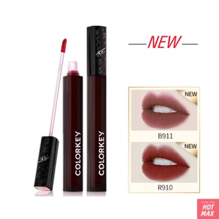 Colorkey Velvet Matte Lip Glaze Bean Paste Color Non-stick Cup ลิปกลอสติดทนนานไม่ซีดจาง [hotmax]