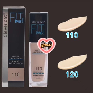 CYREAL CYREAL Clever Cat Matte New York Superstay Full Coverage, Fit Me Foundation Oil Free Liquid 30 Gram