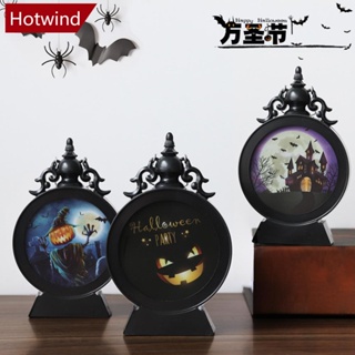 Hotwind โคมไฟ LED รูปฟักทองผี น่ากลัว สไตล์เรโทร DIY สําหรับตกแต่งปาร์ตี้ฮาโลวีน บาร์ บ้าน พร็อพสยองขวัญ G4W9 1 ชิ้น