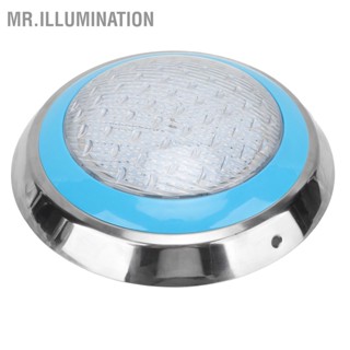  MR.ILLUMINATION ไฟ LED สระว่ายน้ำใต้น้ำ 45W RGB สีโคมไฟสระสแตนเลส AC12V ติดผนังพื้นผิวกันน้ำ IP68 พร้อมรีโมทคอนโทรล