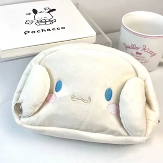 SANRIO กระเป๋าเครื่องเขียน กระเป๋าดินสอ ขนาดใหญ่ จุของได้เยอะ ลายสุนัข Cinnamoroll น่ารัก สําหรับนักเรียน