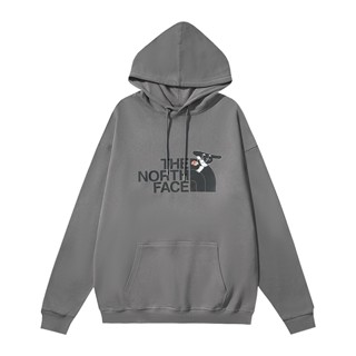 เสื้อกันหนาว ผ้าฝ้ายแท้ พิมพ์ลายโลโก้ตัวอักษร The North FACE-Brand สําหรับผู้ชาย และผู้หญิง