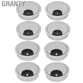 Granty Wire Grommets  Easy To Install Brushed Silver Practical Desk  School PC Peripheral for Office Table