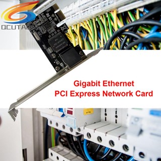 [Qcutable.th] Gigabit อะแดปเตอร์การ์ดเครือข่ายอีเธอร์เน็ต PCI Express RJ45 LAN สําหรับเดสก์ท็อป PC