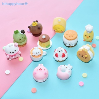 Hihappyhour โมเดลเค้ก คุกกี้ ขนมหวาน ขนาดเล็ก สําหรับตกแต่งบ้านตุ๊กตา 10 ชิ้น