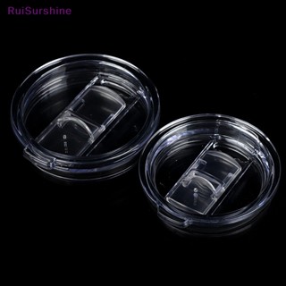 Ruisurshine ใหม่ แก้วมักใส เกรดอาหาร PP 20 30 ออนซ์ กันกระเด็น พร้อมฝาปิด สําหรับแก้วน้ํา