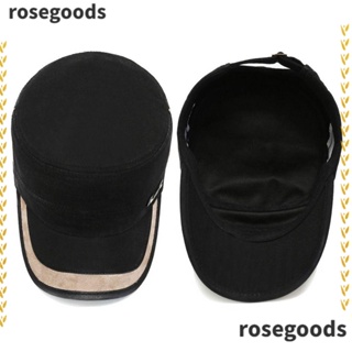 Rosegoods1 หมวกทหาร ฤดูใบไม้ผลิ ฤดูร้อน ป้องกันรังสียูวี หมวกตกปลา ลําลอง หมวกกันแดด