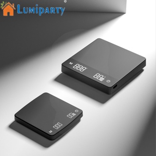 Lumiparty เครื่องชั่งน้ําหนักกาแฟดิจิทัล พร้อมตัวจับเวลา ชาร์จ Usb ความแม่นยําสูง วิสัยทัศน์กลางคืน