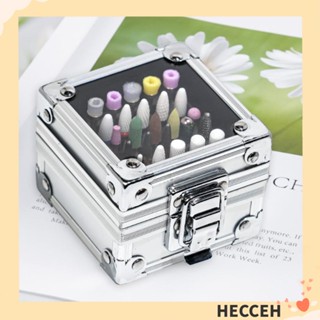 Hecceh ดอกสว่านหัวเจียรอะคริลิค อลูมิเนียม สีชมพู 25 ช่อง