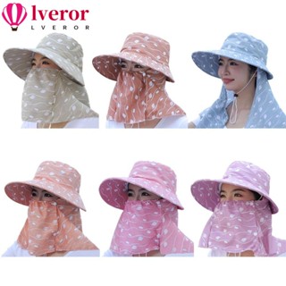 Lveror หมวกกันแดด ป้องกันแดด แฟชั่นฤดูร้อน กลางแจ้ง