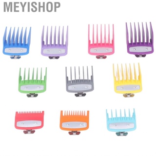 Meyishop Hair Clipper Guides Combs  Number Coded Rounded  Trimmer Guards Multi Color 10 Sizes for Replacement