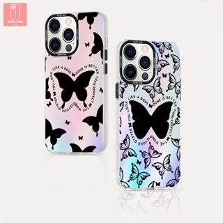 【ส่งจากไทย】คสไอโฟน11/12/13/14 Pro max คสไอโฟน 13 เคสเลเซอร์ Butterfly Cute Case For iPhone 11,12,13,14,14PM,13PM