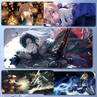 Fate Oversized mouse pad Saber Keyboard pad Anime game peripheral Altria Pendragon computer table mat custom โชคชะตาแผ่นรองเมาส์ขนาดใหญ่กว่า แป้นพิมพ์อะนิเมเกมต่อพ่วง Altria เพนดรากอนโต๊ะคอมพิวเตอร์ ที่กำหนดเอง